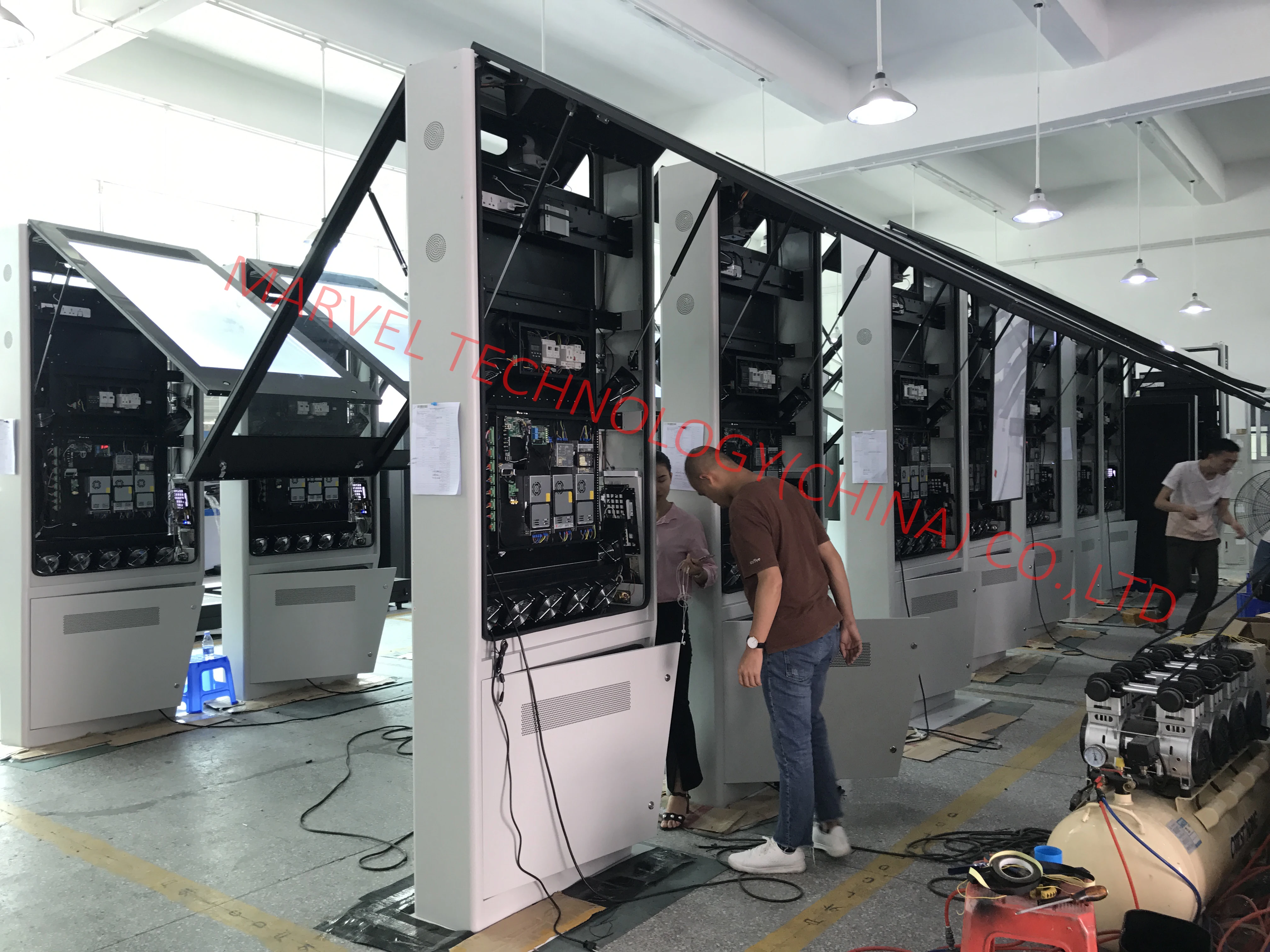 
display standard size free totem digital signage 55 65 75 inch floor stand outdoor lcd advertising player 