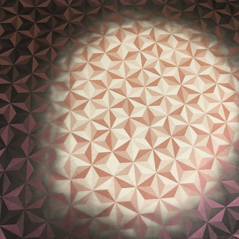 Popular Custom Size Geometric Pattern Thermochromic Faux PU Leather Sheet For Hair Bows Accessories