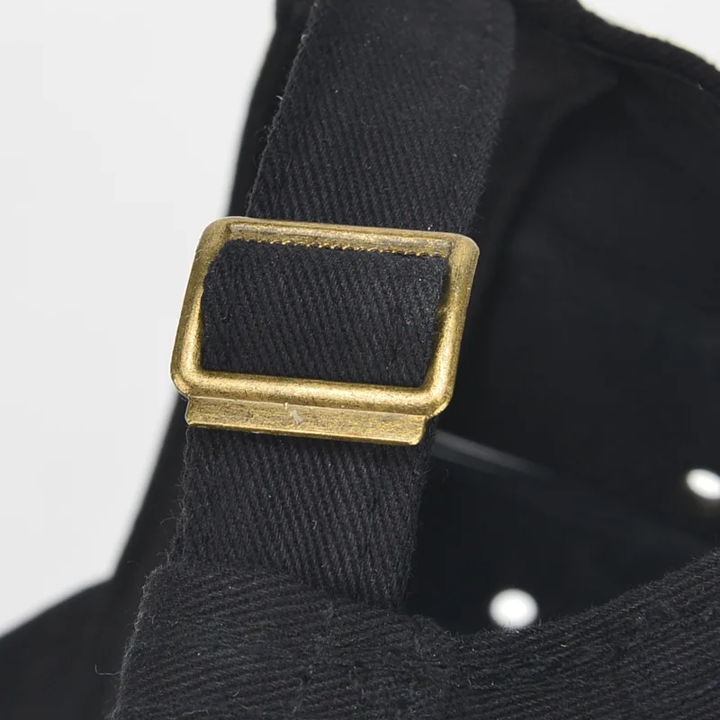 DWDP Customize logo metal tri glide slide buckle closure for cap hat