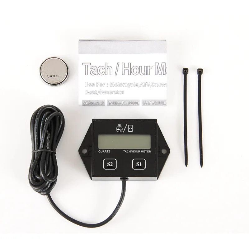 Manufacturer Motorcycle speed timer LCD display 2-stroke 4-stroke engine accumulating timer tachometer