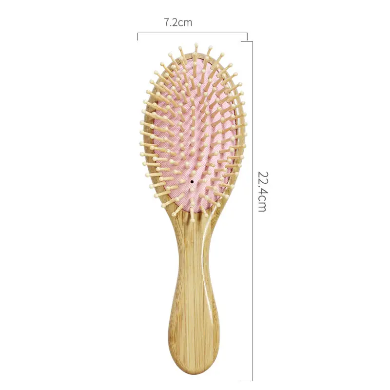 Hot Selling Professional Barber Shop Paddle Bamboo Tooth Wood Airbag Comb Hairdressing Air Cushion Healthy Hair Brush
