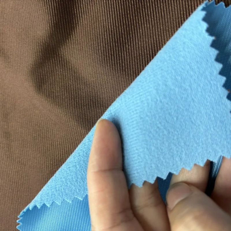 100% Polyester Tricot Velvet Fabric for lining of bag and clothes