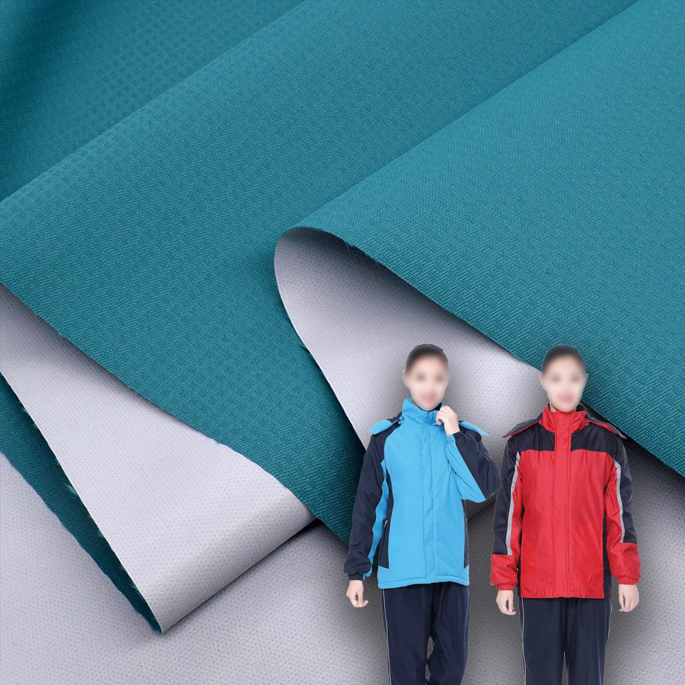 Ready-to-use fish pattern film jacket fabrics outdoor waterproof breathable cold-resistant skiwear textiles fabrics