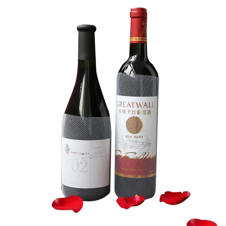 
Various Specifications PE Plastic Mesh Protective Sleeve Net for Glass Wine Bottle 