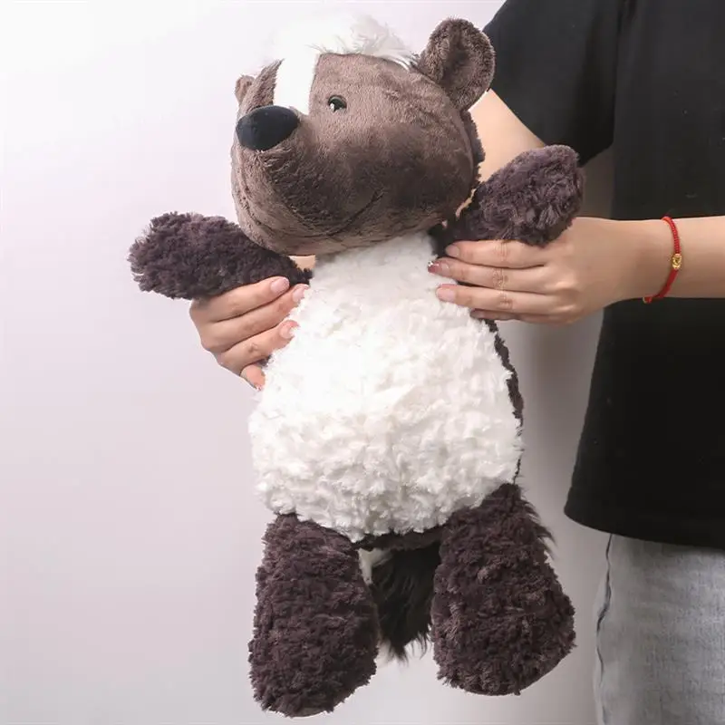 Cartoon Honey Badger Plush Doll Soft Anima Stuffed Toy with Comfort Pillow Birthday Gift for Girls