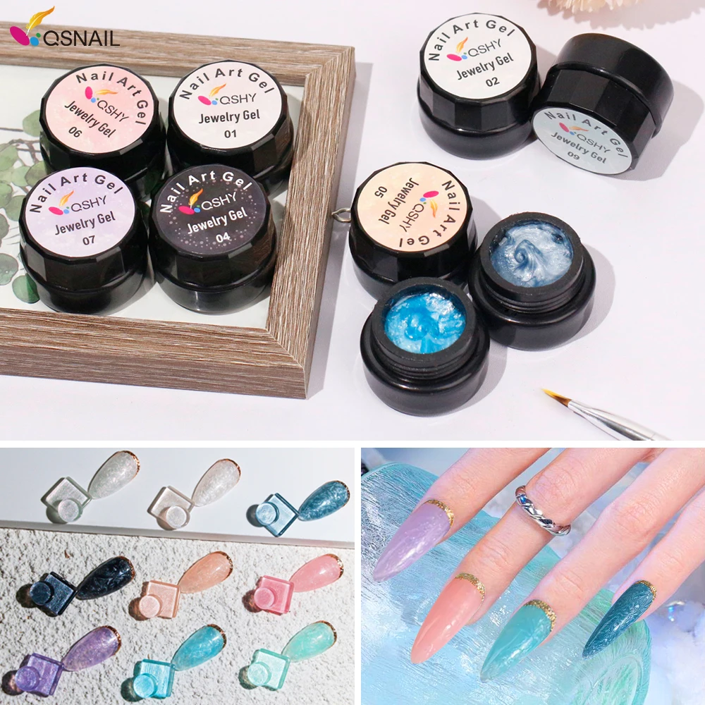 High Quality 5g UV Gel Nail Art Polish Long-Lasting 3D Jewelry Gel for Nail Beauty Supplies Private Label Wholesale Supply