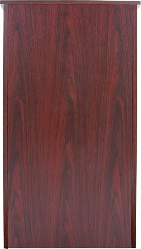Fashion Design Durable And Practical Mahogany Floor Standing Podium For Hotel And Conference Room