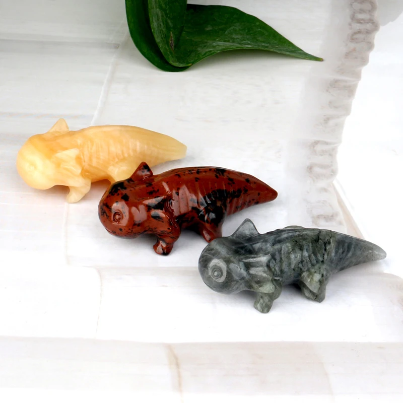 Hot-Sale Gemstone Crafts Fengshui Giant Salamander Chakra Crystal Salamander For Gifts