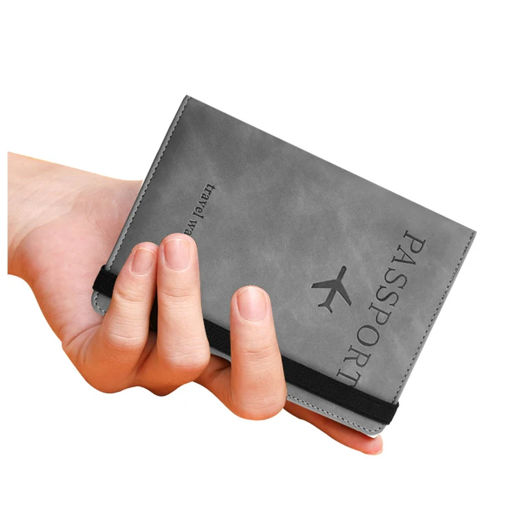 Wholesale Blanks Sublimation Travel Rfid Passport Cover Custom Logo Design Printed Pu Leather Business Card Passport Holder