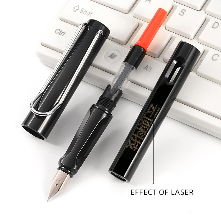 New Design Luxury Fountain Pen Set High Quality Custom Multiple Colors Plastic Fountain Pen With Ink Bottle For Business Gift Se