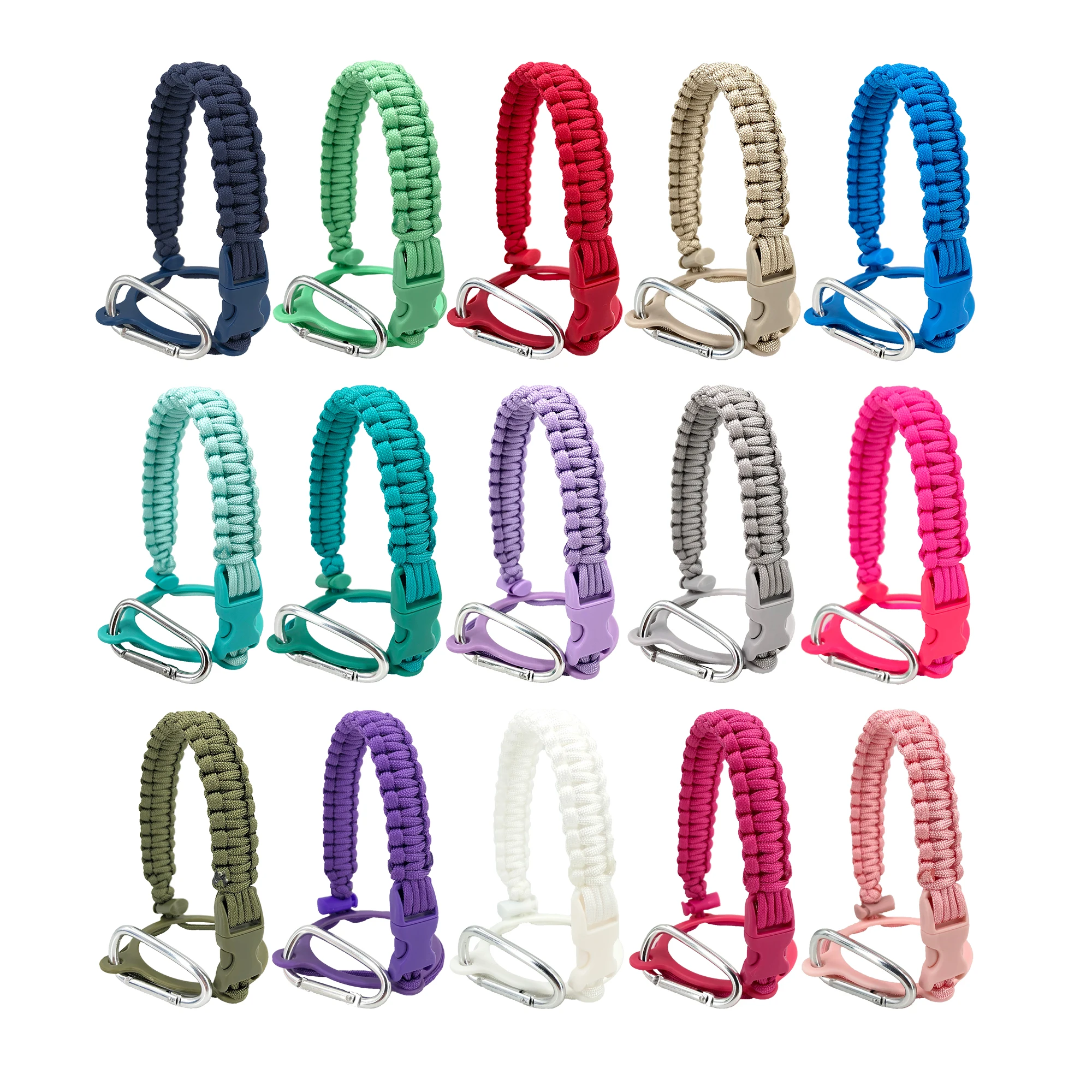 Paracord Water Bottle Handle Accessories Outdoor Secure Attachment Stainless Steel Bottles Walking Hiking Climbing Running