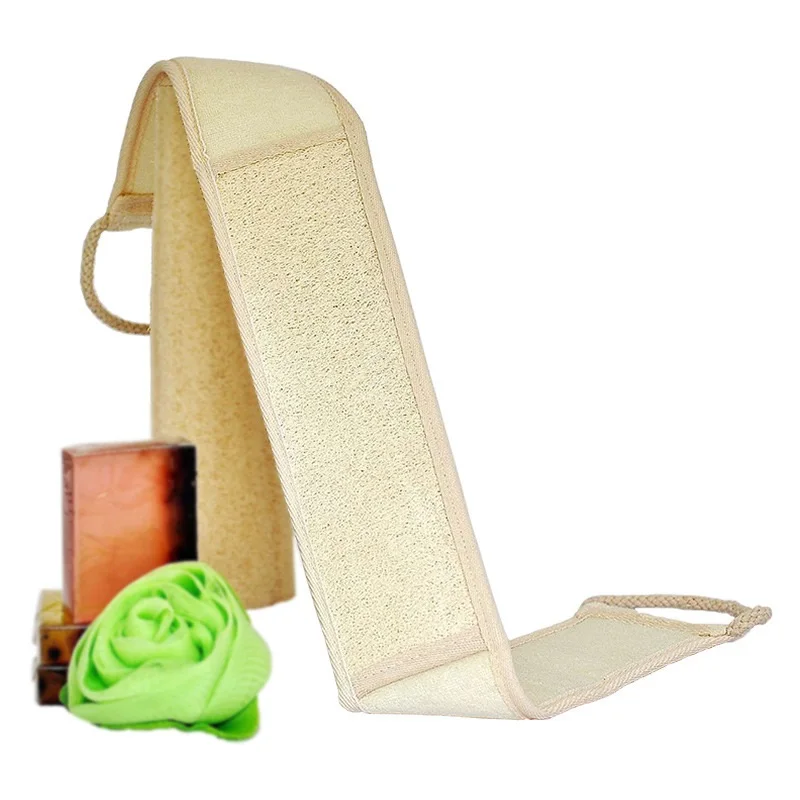 
S839 Loofah 100% Natural Exfoliating Loofa Back Strap Bath Shower Brush Massage Spa Sponge Body Brush Loofah bath sponge 