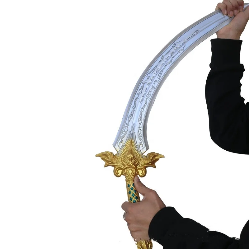 PU Foam Anime Weapon Model Warcraft Peripheral Sword Royal Guard Prop Game Character Drama Halloween Celebrate Gift Makeup Party