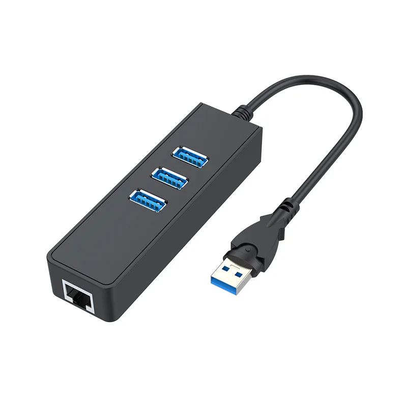 Portable Usb 3.0 Hub Ethernet Adapter For Laptop Pc Usb Lan Adapter Wired Usb 3.0 To Gigabit Ethernet Rj45 Lan