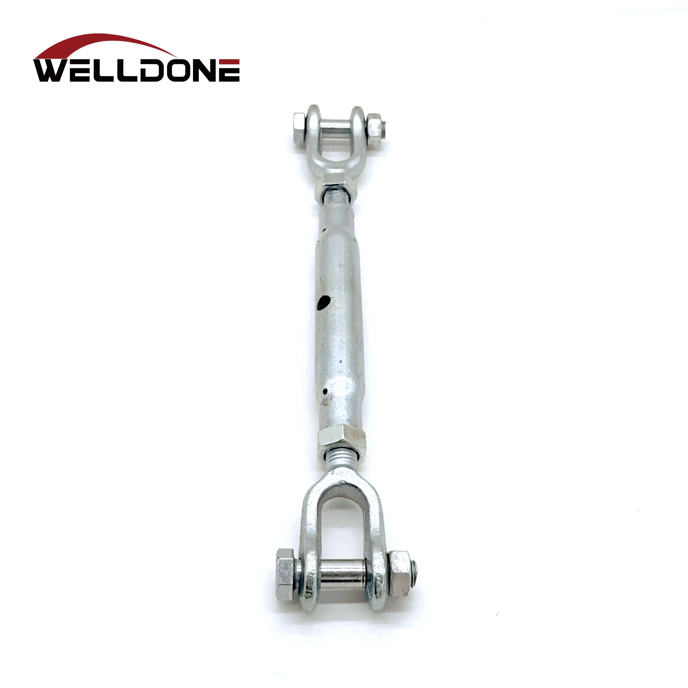 Din1478 Galvanized Hook Eye Jaw Plate Closed Pipe Body Turnbuckle for wire rope