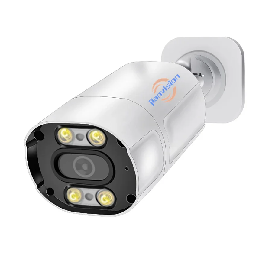 Jianvision external waterproof CCTV surveillance IP Bullet POE full color night vision 8mp human detection camera