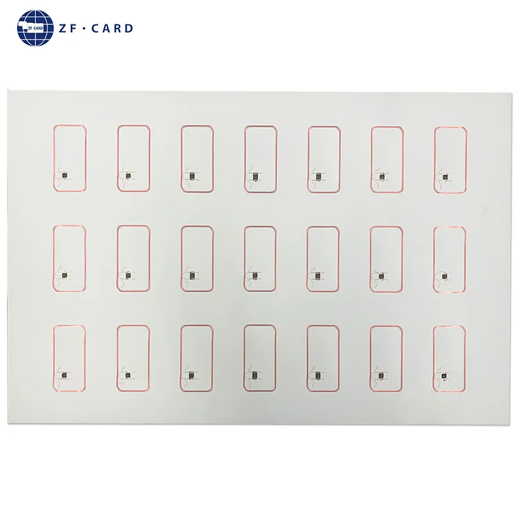Заводская 13 56 mhz MIFARE(R) Классический 1K Prelam Rfid инкрустированный лист NFC Антенна RFID prelam для карт