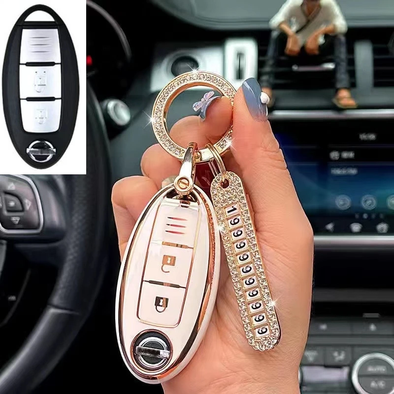 For Nissan Key Case Nissan Key Case KICKS SENTRA LIVINA TIIDA Key Ring Key Ring