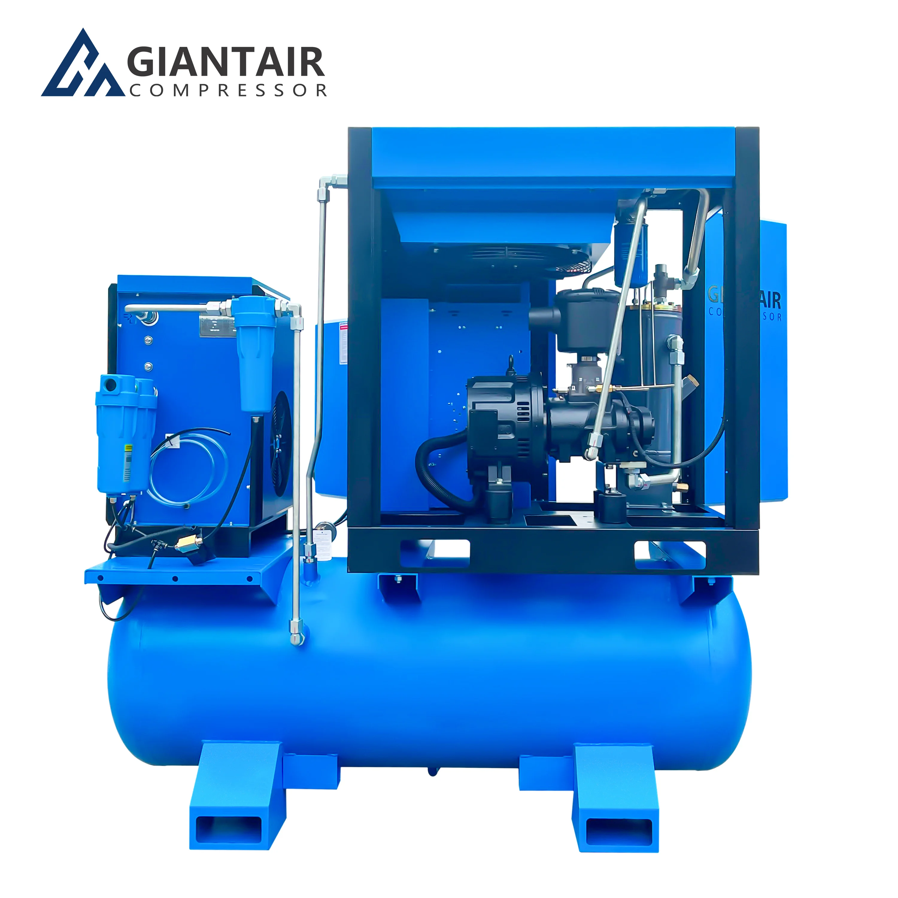 GIANTAIR 1.5 Mpa 1.6 Mpa 4 in  Combined Rotary Screw Air Compressor 11kw 22kw 30kw  For Fiber Laser Cutting Machine