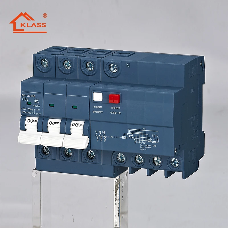 Factory sale RCBO circuit breaker MCB electrical breaker 1 2 34 pole Mcb miniature circuit breaker