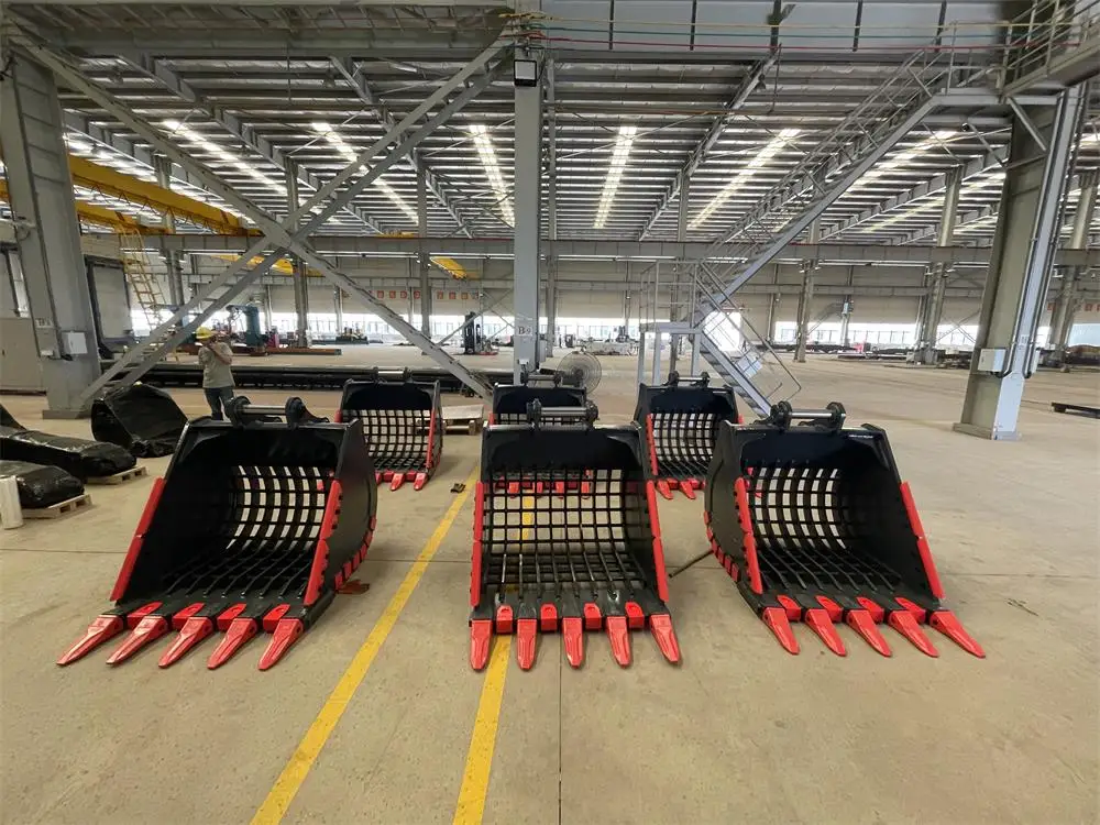Factory Supply Excavator Skeleton Bucket Sieve Bucket Q355B/ Hardox 1-5 CBM for CAT PC JCB ZX