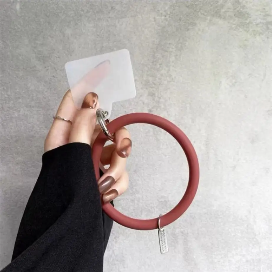 Silicone  phone Lanyard, Soft and Elastic Silicone waterproof, Hands Free Lanyard  for Cellphone