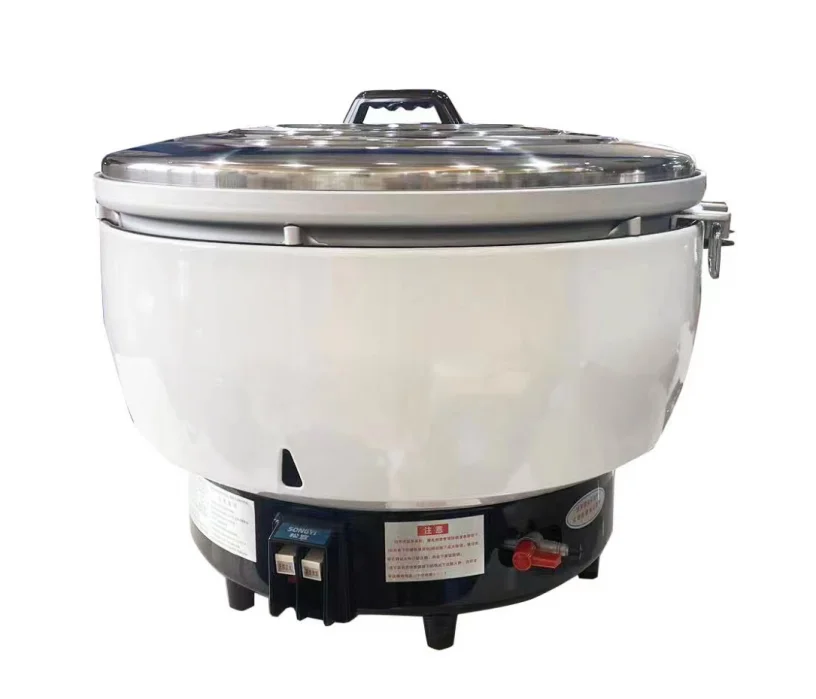 Good Price Kitchen Appliances Stainless Steel Gas Rice Cooker 15L For Restaurant And Canteen Big Capacity