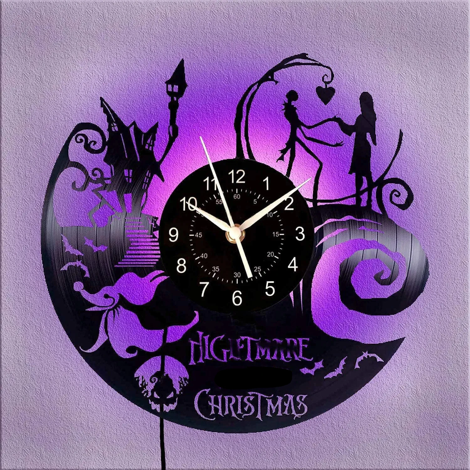 new Vinyl Wall Clock Christmas gifts Home Decorations Nightmare Before Christmas jack gifts