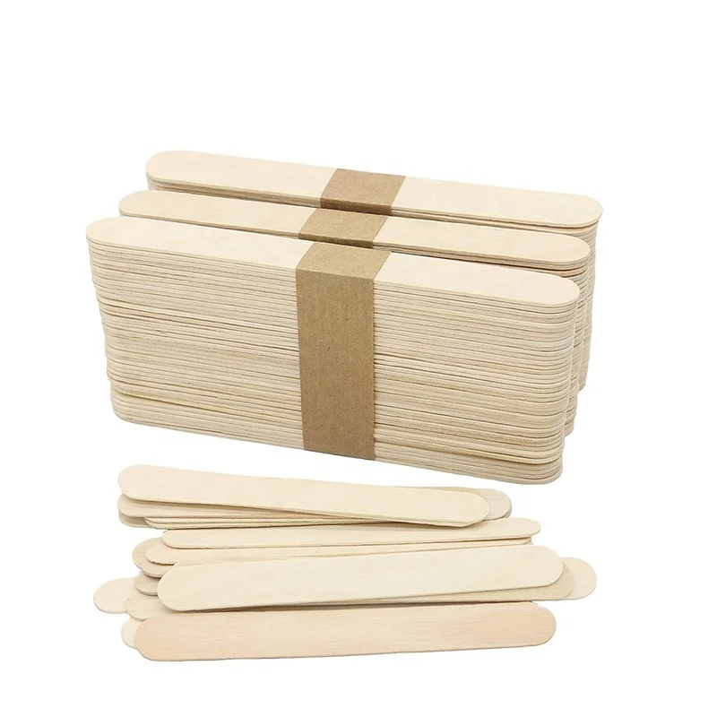 YADA Wooden Disposable Ice Cream Stick with size length 114mm  93mm with hot stamping