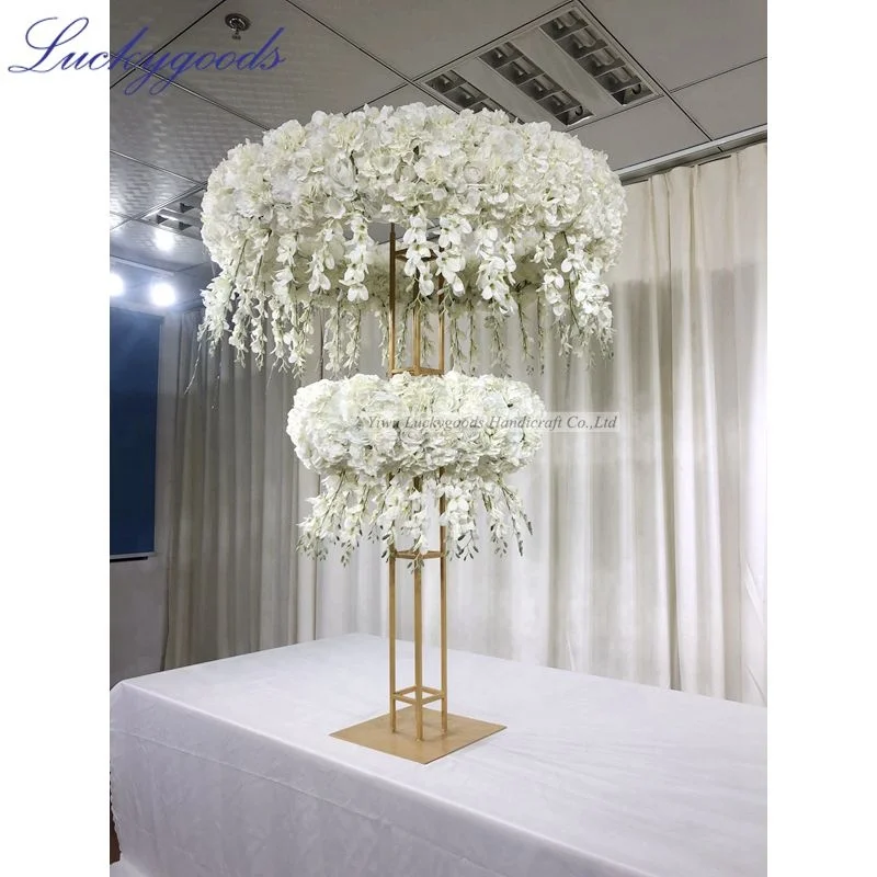 LFB1472 large personalized round wedding garland artificial plant stage decoration backdrop