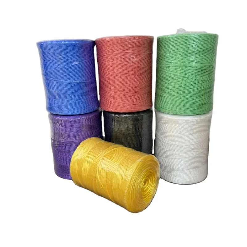 UV Resistant High Density Polypropylene (PP) Baler Twine for Greenhouse Hay & Agriculture Colorful Packaging Ropes for Strapping
