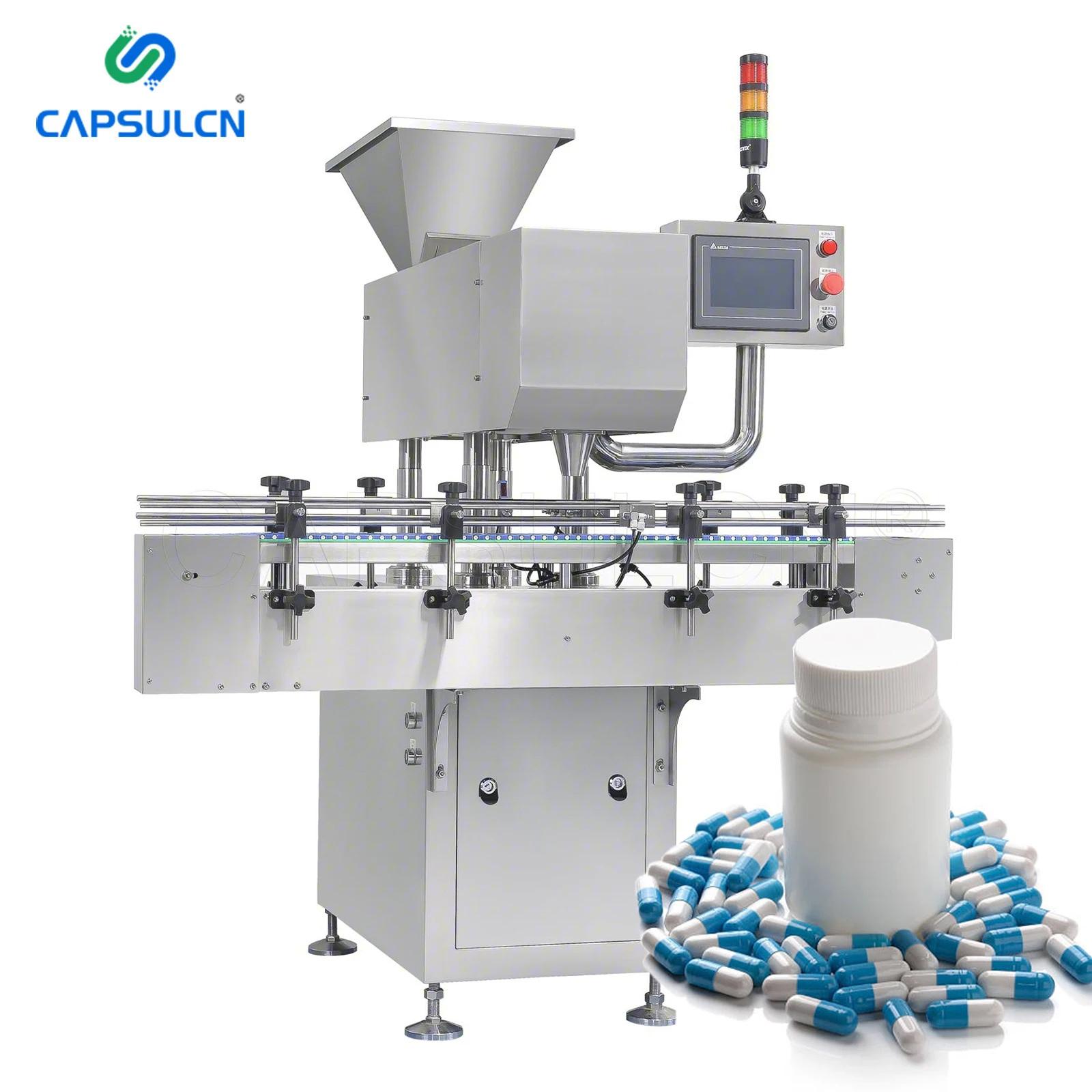 High Accuracy Multi Channel Automatic Electronic Soft Gel Capsule Counter Medicine Bottle Tablet Capsule Counting Machine