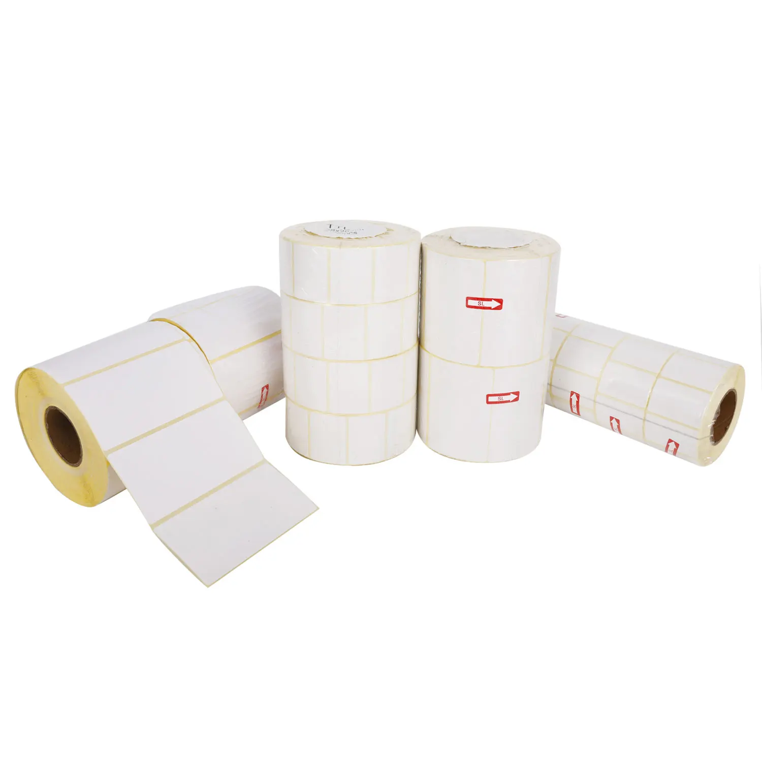 Yellow Pharmacy Ready To Ship Thermal Label 58*39Mm Label For  Printer