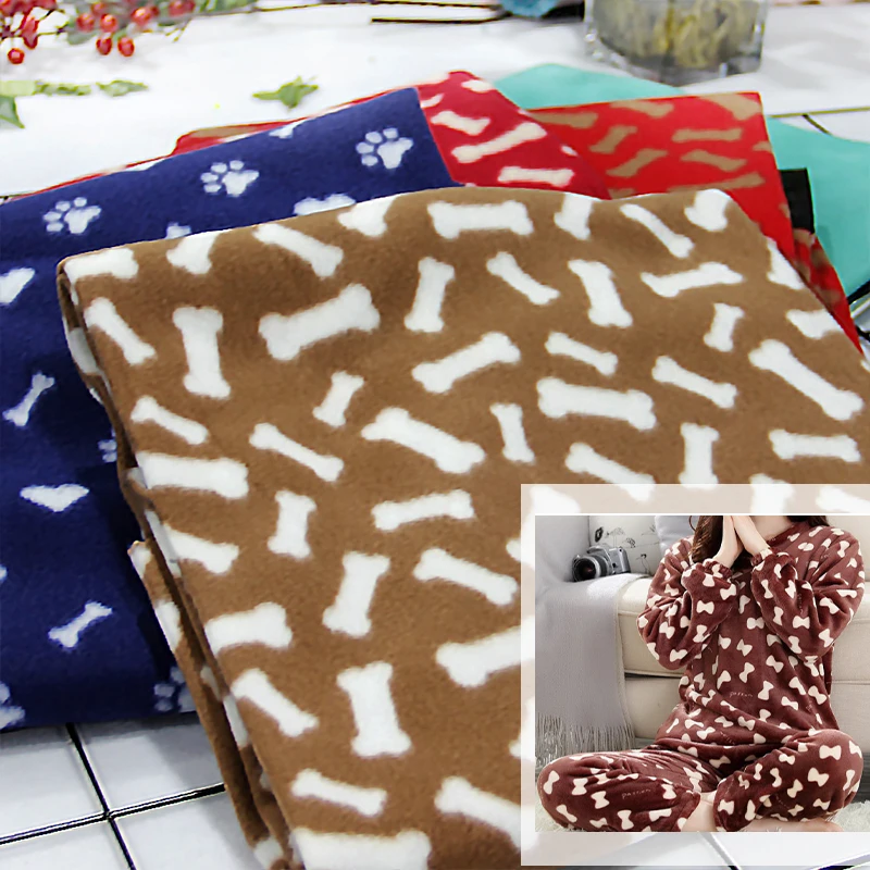 Factory Wholesale Custom Printed 100% Polyester Double Sided Faced Velvet Fabric for Pet Fabric or Home Furnishings