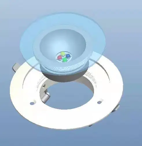 FULL color control with toggle switch Flush Mount LED Down Light DC10-30V DC