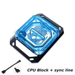 Bykski CPU Water Block For INTEL LGA115X 2011 /AMD AM4 AM3 Ryzen 3/5/7 X470 X570,CPU Water Cooling Cooler 5V/12V CPU-XPR-C-I/M