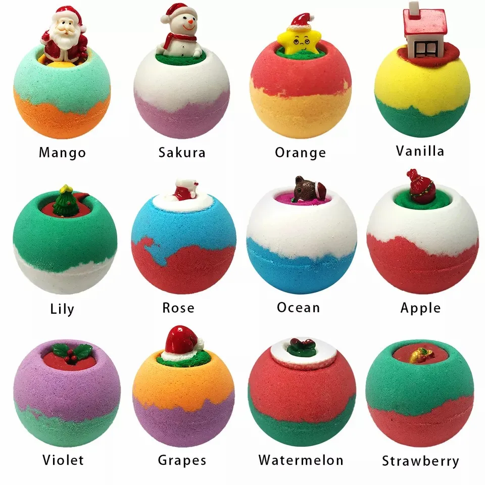 Private Label OEM ODM Wholesale Bath Supplies Bombs Christmas Baby Gift Set