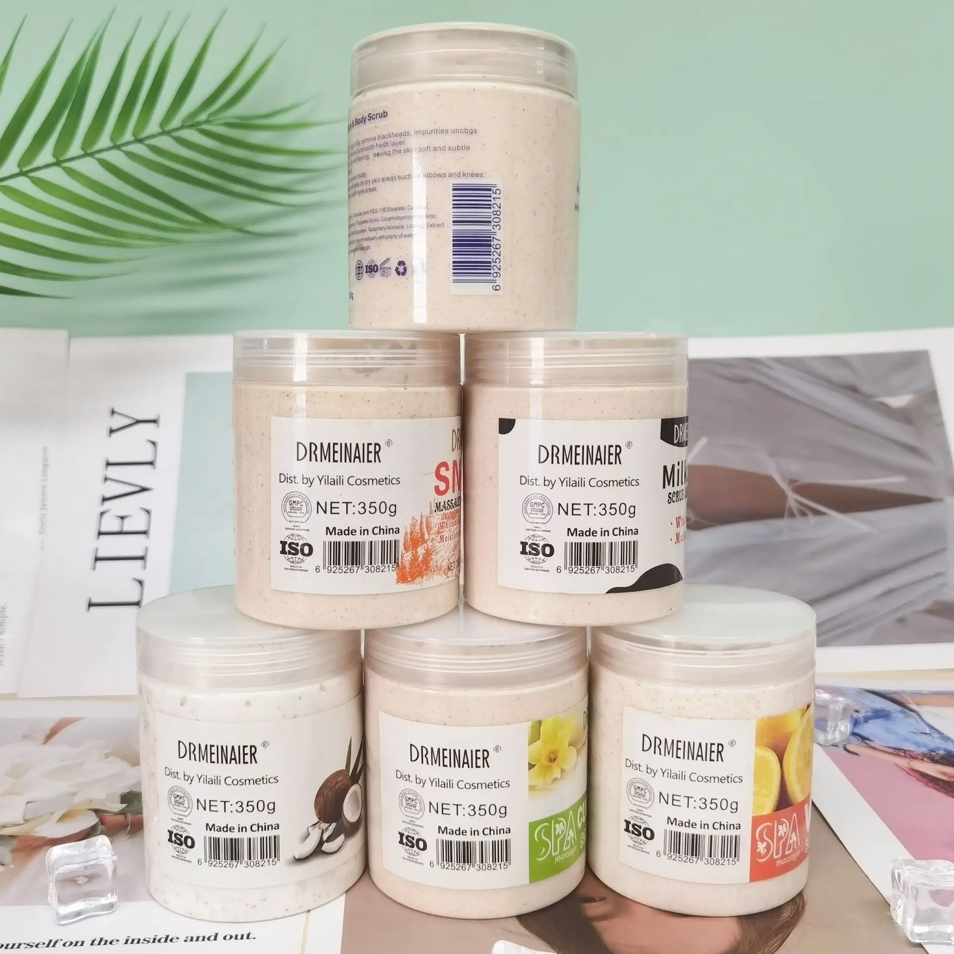 The Best selling rose Body Scrub St Ives Skin Exfoliator Cream Facial Dead Sea Salt For Whitening Anti Cellulite Removing Acne