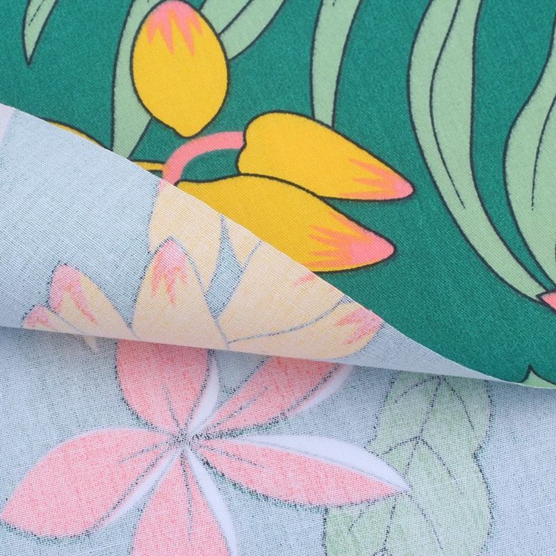 Excellent Quality Floral Printed Telas Cotton Fabric Twill Quilting Patchwork Home Textiles For DIY Sewing Crafts