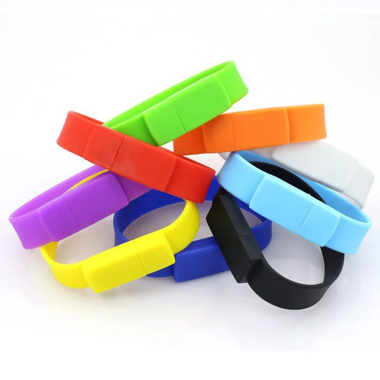 Promotion bracelet usb flash drive Cle Usb Silicone Pendrive 128gb 32gb 64gb Wristband usb 3.0 2.0memory sticks