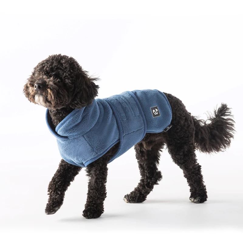 LS Customize Dog Drying Coat Microfiber Fast Drying Ultra Water Absorbent Dog Bathrobe Thick Dressing Gown