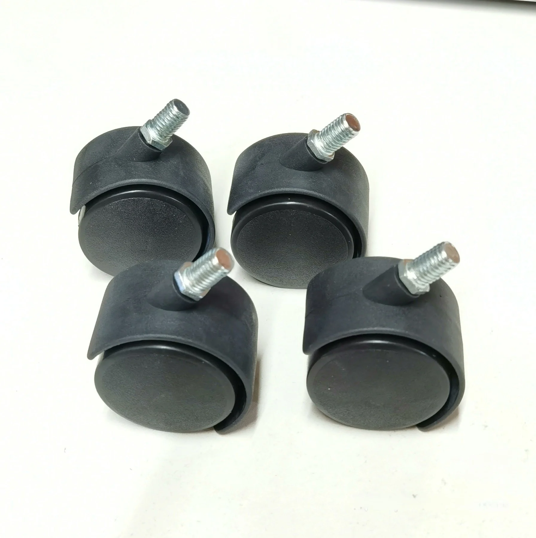 Low price sell stem M10*15 Diameter 50mm nylon caster wheels 2 inch furniture plastic caster cabinet Swivel wheels