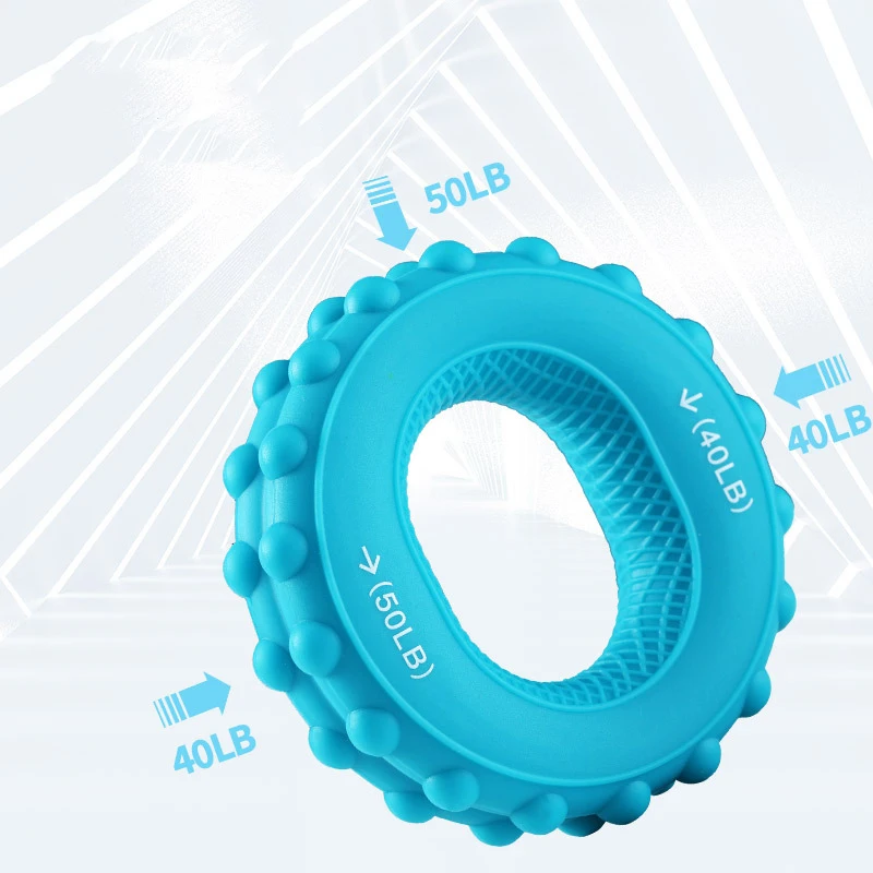 Wholesale Silicone Hand Grip Ring Exercise Relieve Pressure Finger Train Hand Grip Hand Forearm Exerciser