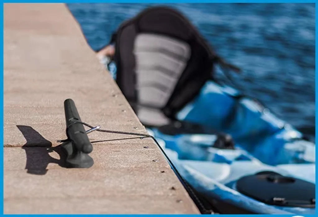 Black Nylon Closed Base Marine Boat Cleat