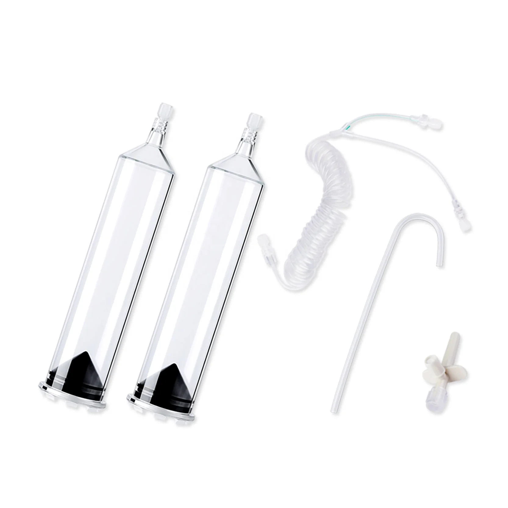 Dual 200ml Medical High Pressure Injector Syringe for EZEM Empower CT D