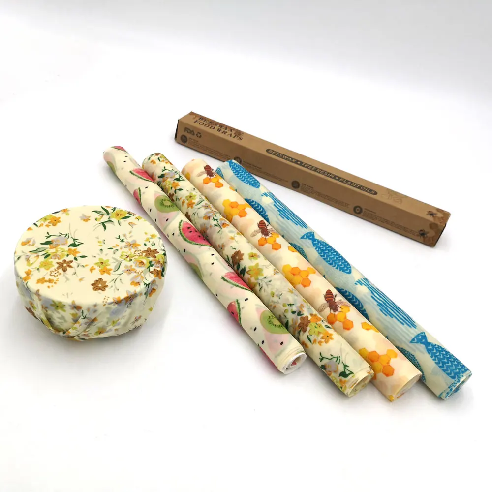 Устойчивые экологически чистые продукты, многоразовая пищевая обертка для веганов/пищевые обертки из соевого воска/пищевые обертки из пчелиного воска