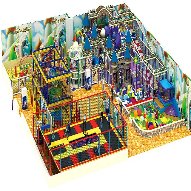 Space theme children play area commercial soft play ball pits slide kids indoor playground