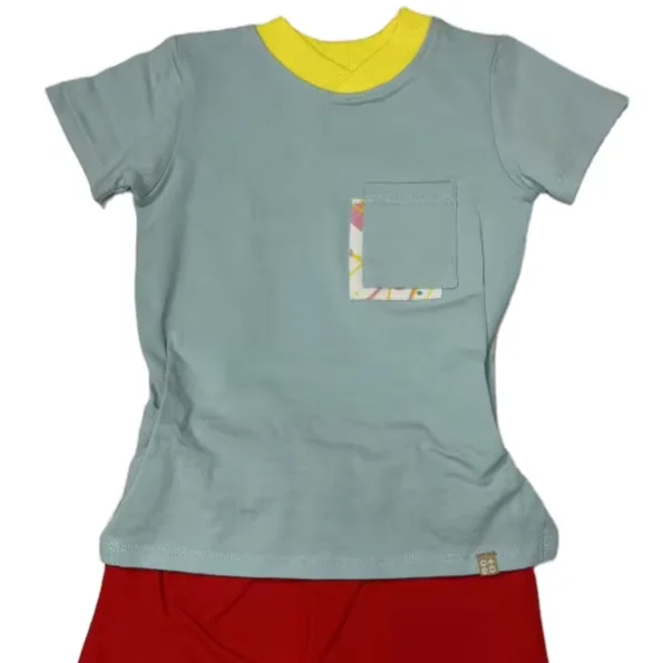 Factory Direct Price boys designer Summer  Hot Sale Wholesale  Cotton Baby Clothing Set Jumpsuit t-shirt short-sleeved