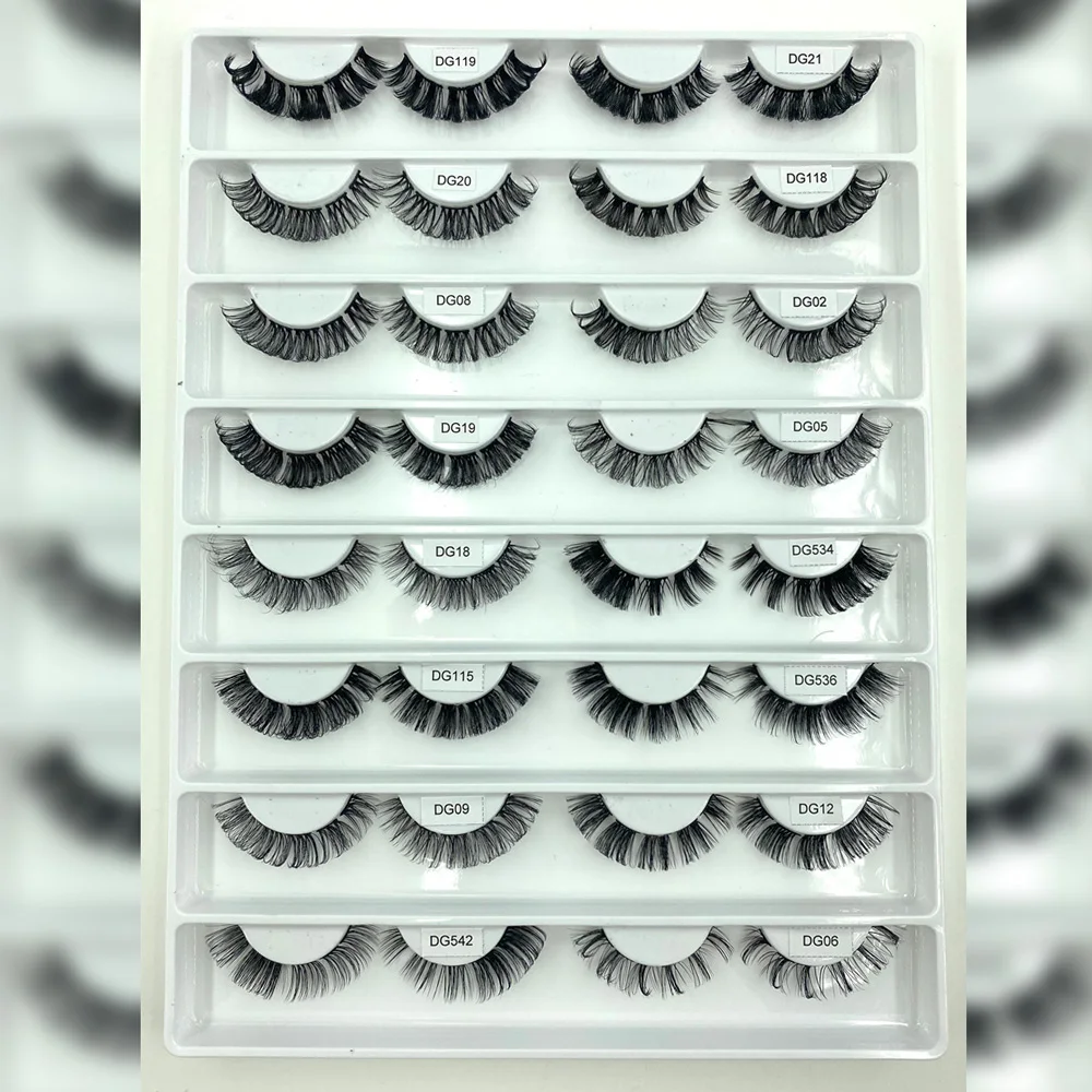 Yiernuo 1/3/5 pairs pre cut diy individual segmented diy lash extensions wimper cluster lashes kit