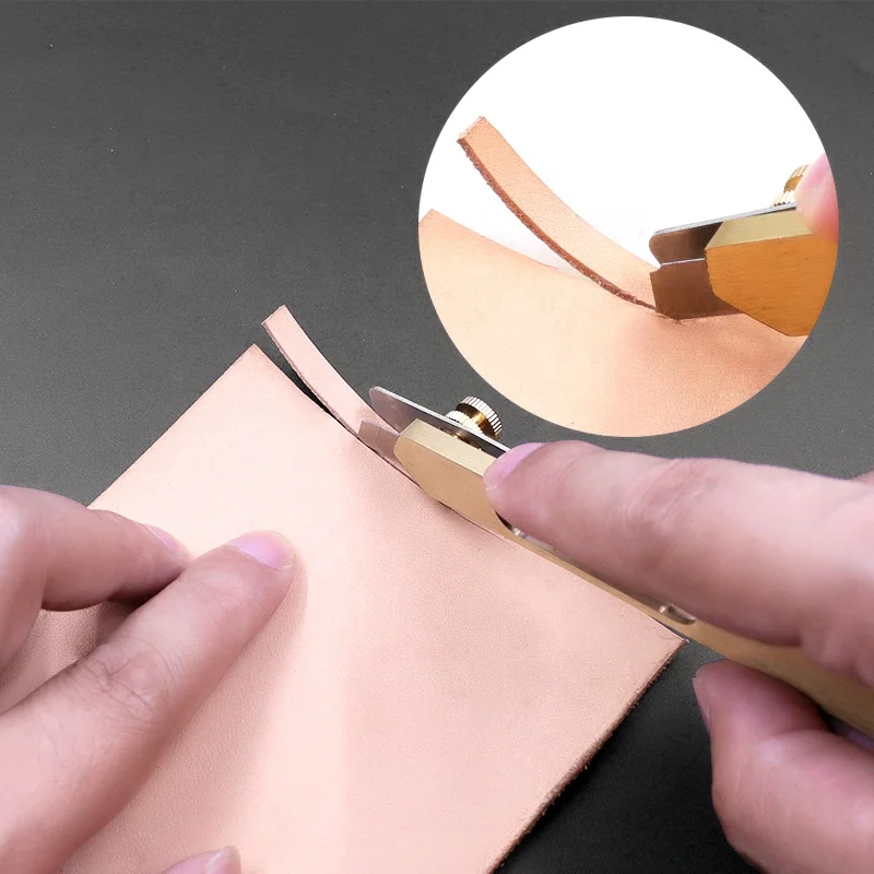 DIY Cutting Knife Brass Leather Craft Cutter Copper Trimming Knife Cutting Tool